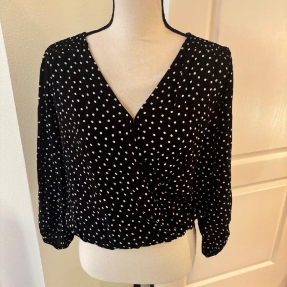 Faux Wrap Blouse